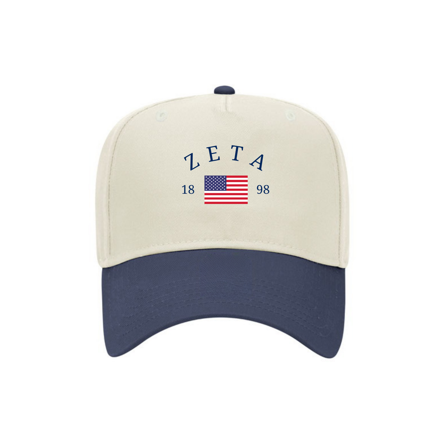 American Beauty Zeta Tau Alpha / ZTA 1898 Hat