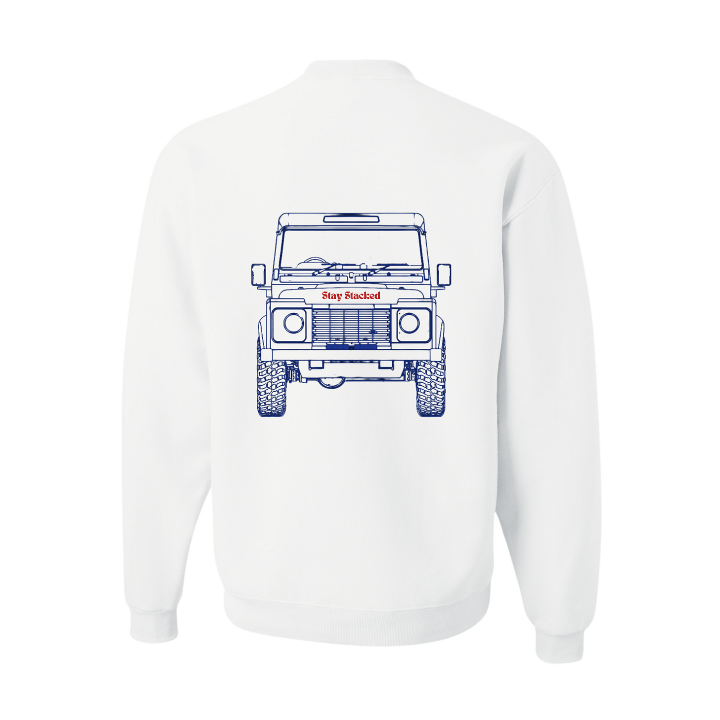The Sick and Stacked Society - Summer Crewneck / Sweatpants Set (White)