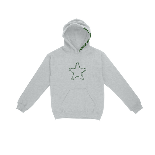 Alpha Phi Star Hoodie (Ash)