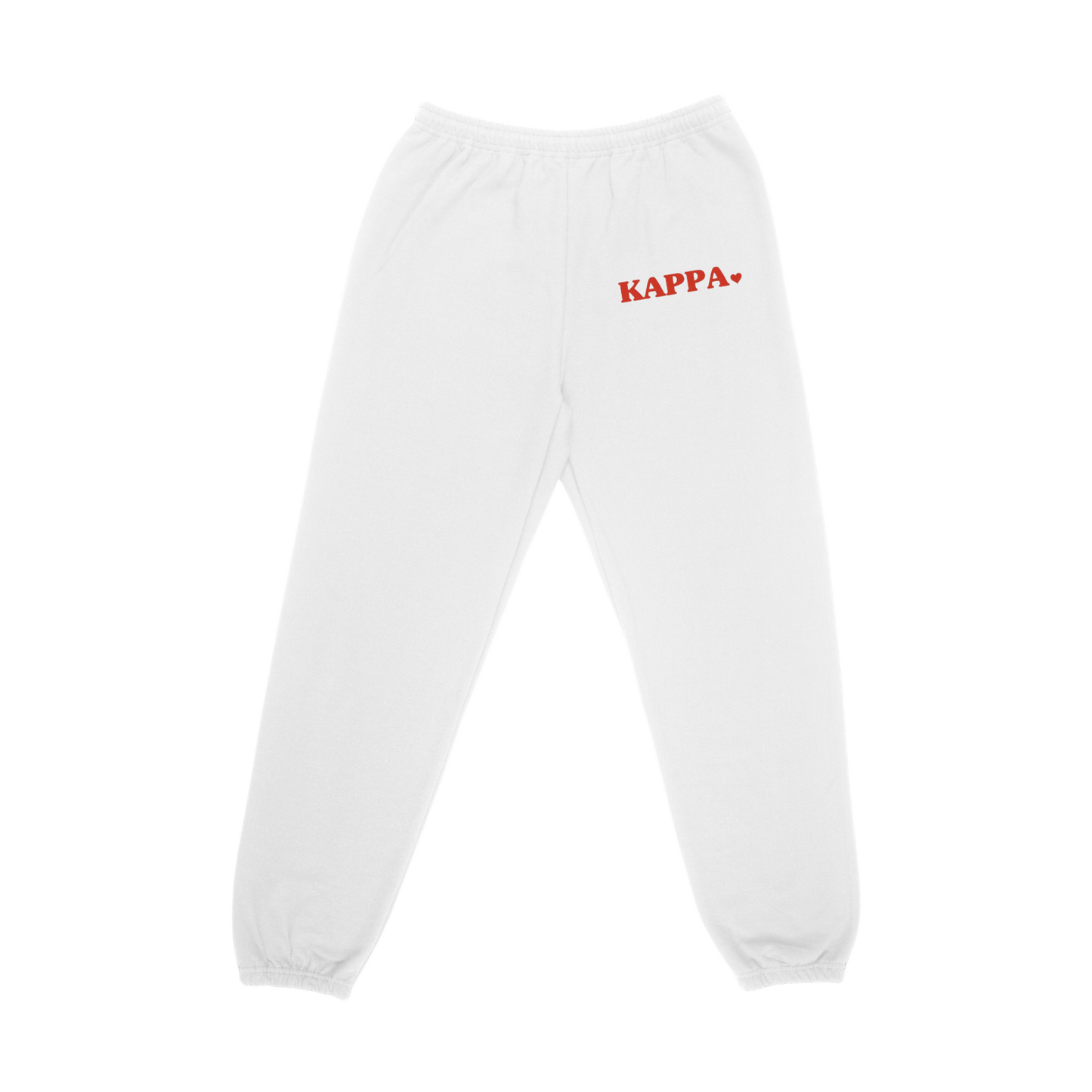 Kappa Love Sweatpants (White)