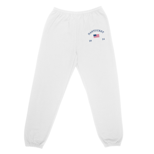 Nantucket Sweatpants (White)