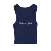 Charleston ZTA - Zeta Tau Alpha Tank Top / Sweatshorts Set (Navy)