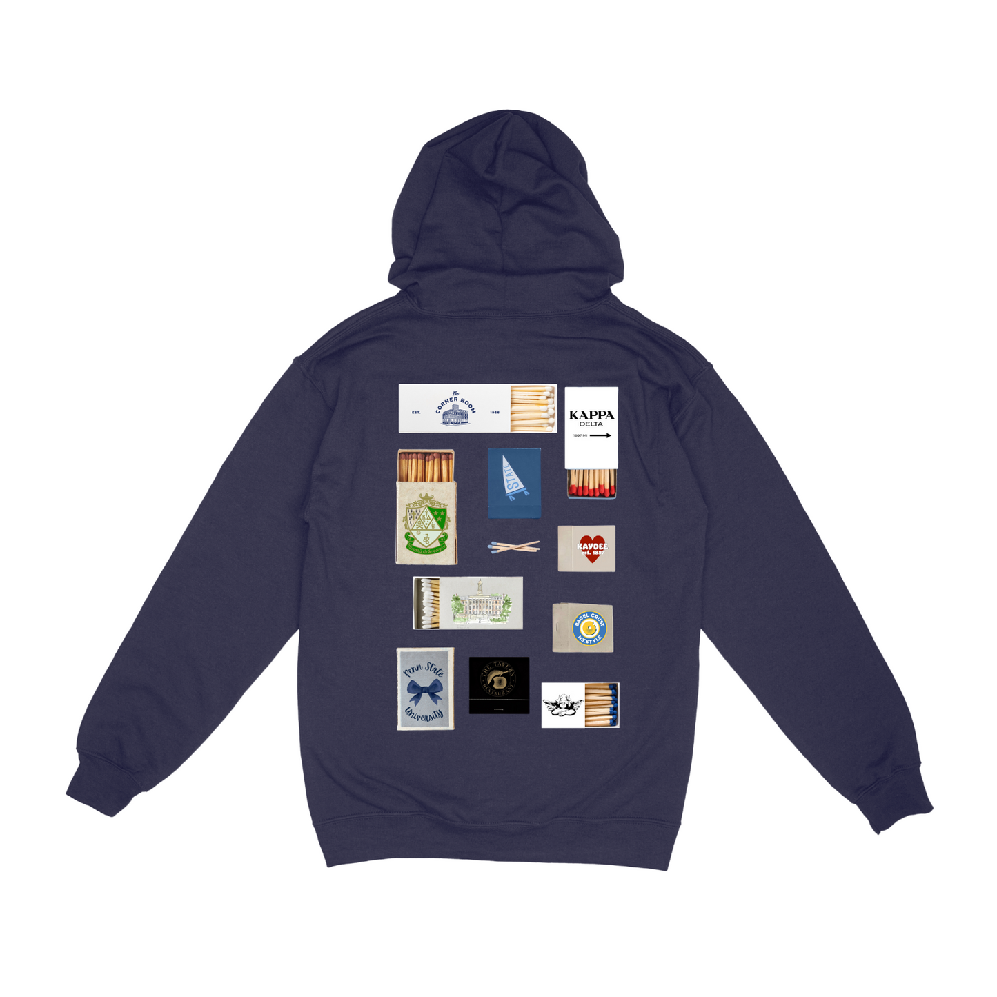 Penn State KD / Kappa Delta Zip Up Hoodie - Navy