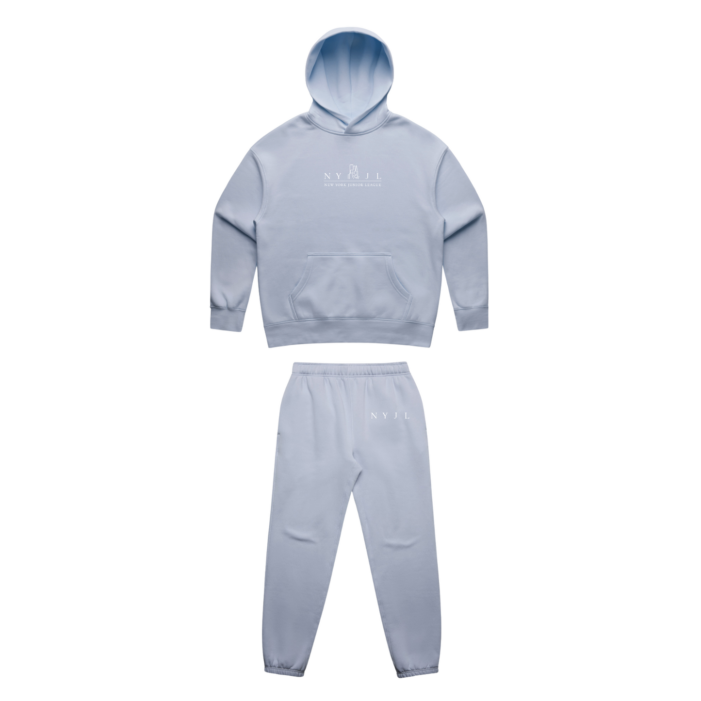 NYJL - Shop & Stroll Heavyweight Hoodie / Sweatpants Set (Powder Blue)
