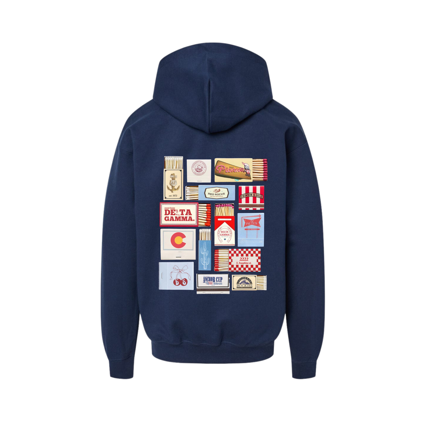 Denver Delta Gamma Matchbox Hoodie