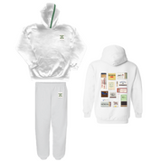 SLU Kappa Delta Sigma - Perfect Match Hoodie / Sweatpants - Set (White)