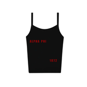 BU Alpha Phi - APHI Love Tank Top / Relaxed Leg Sweatpants Set (Black)