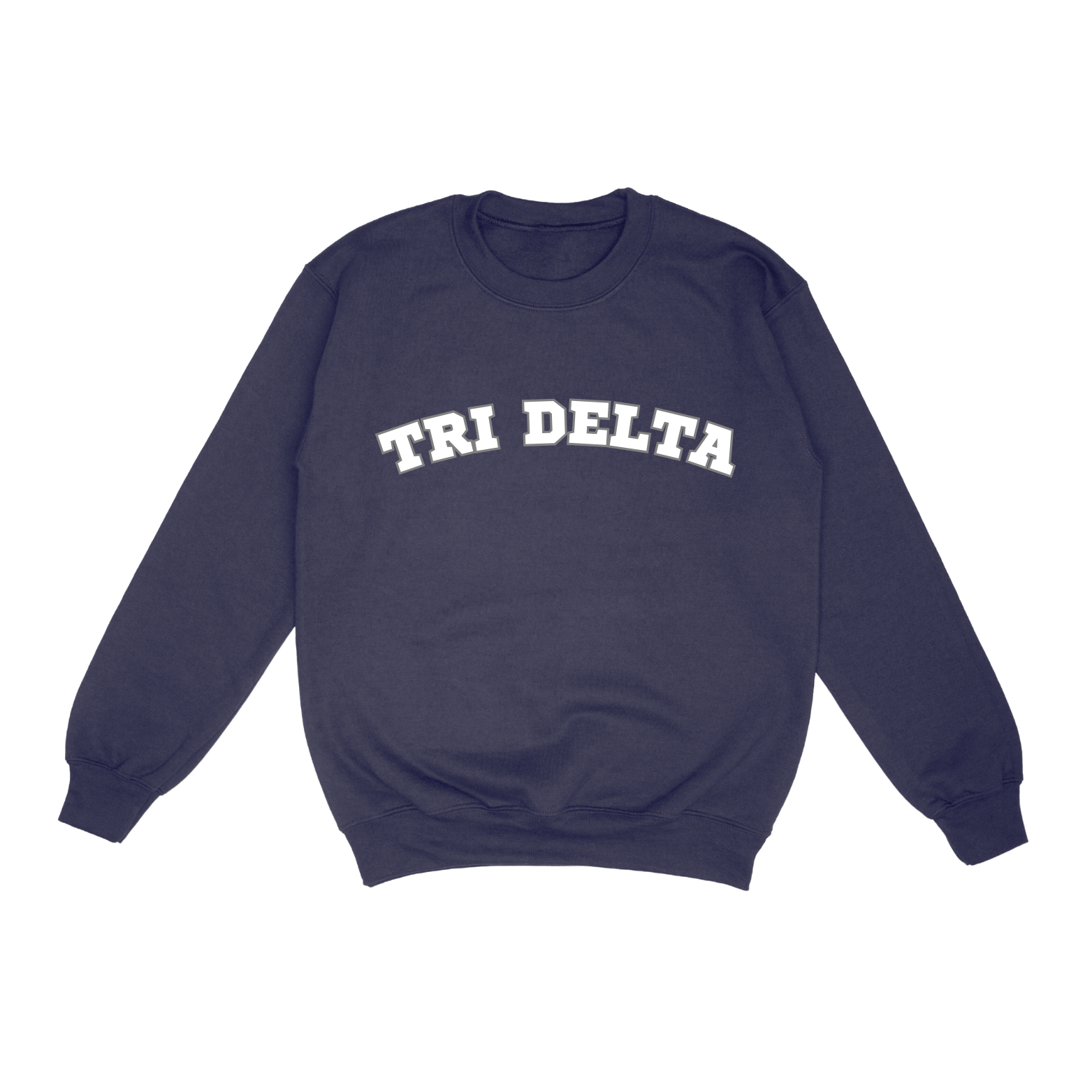 Alabama Tri Delta - Delta Dream Crewneck / Open Leg Sweatpants Set (Navy)