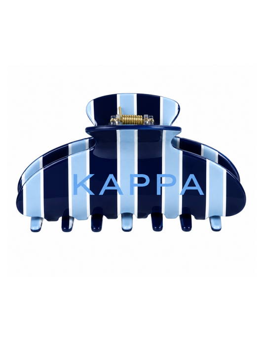 Claw Clip - Navy and Blue