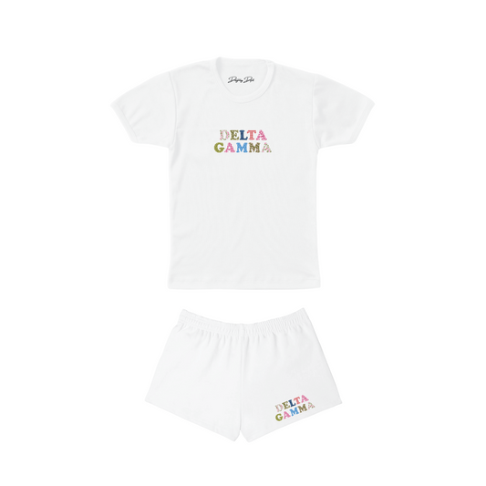 Denver DG - Patch Perfect Baby Tee / Sweatshorts Set