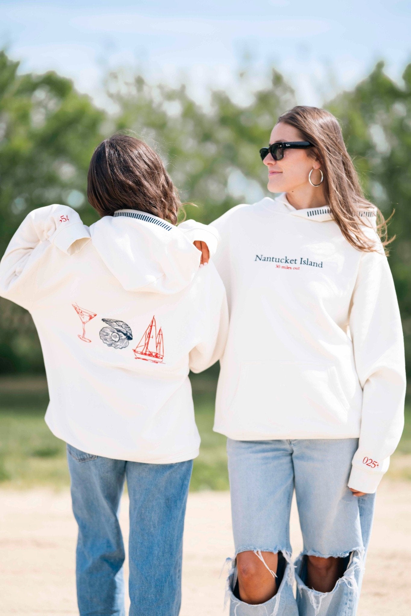 30 miles out sailboat hoodie