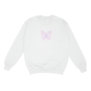 Sick & Stacked Society: Spring Butterfly Crewneck/Sweatshorts Set