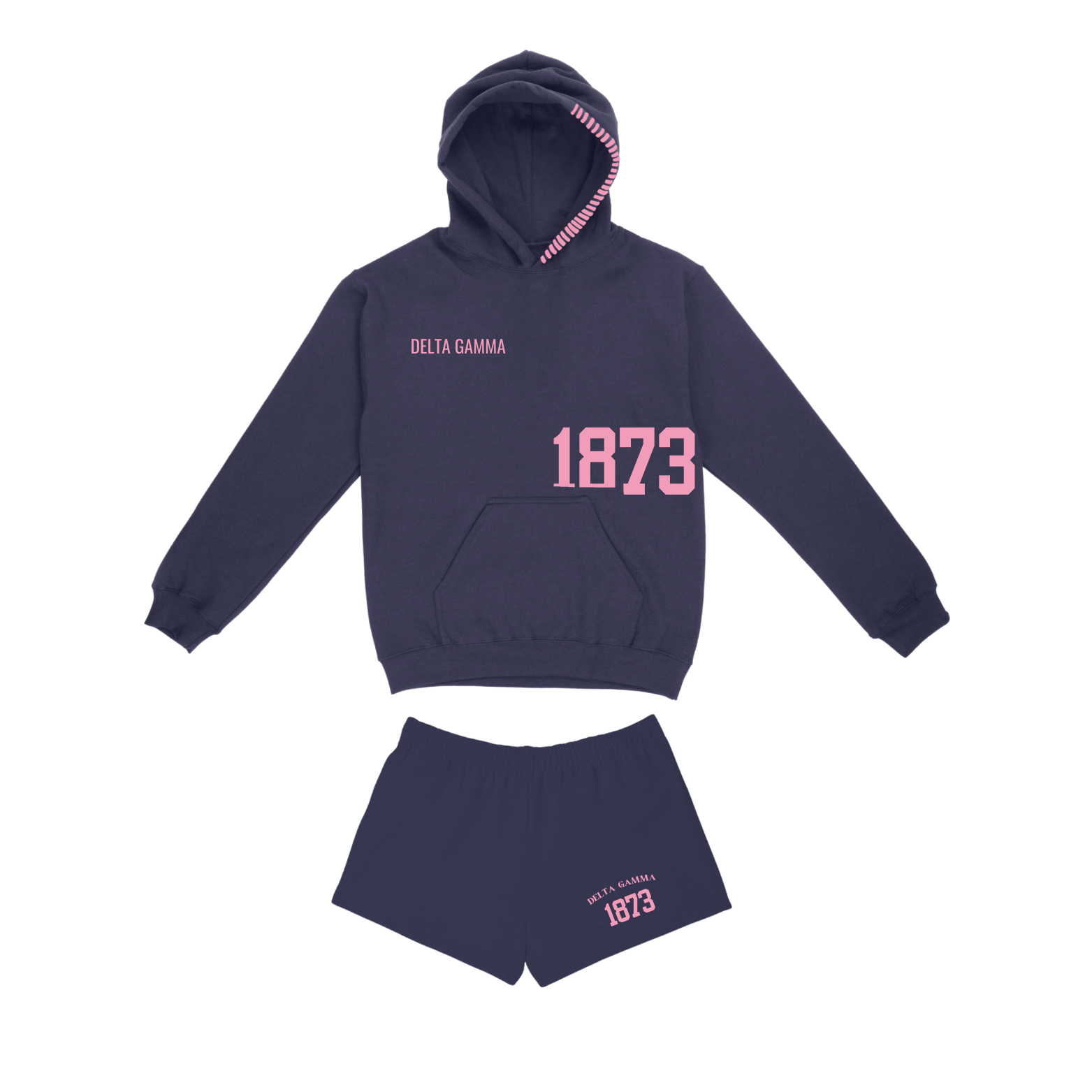 USC Delta Gamma - DG Dreamer Skyline Hoodie/Sweatshorts Set