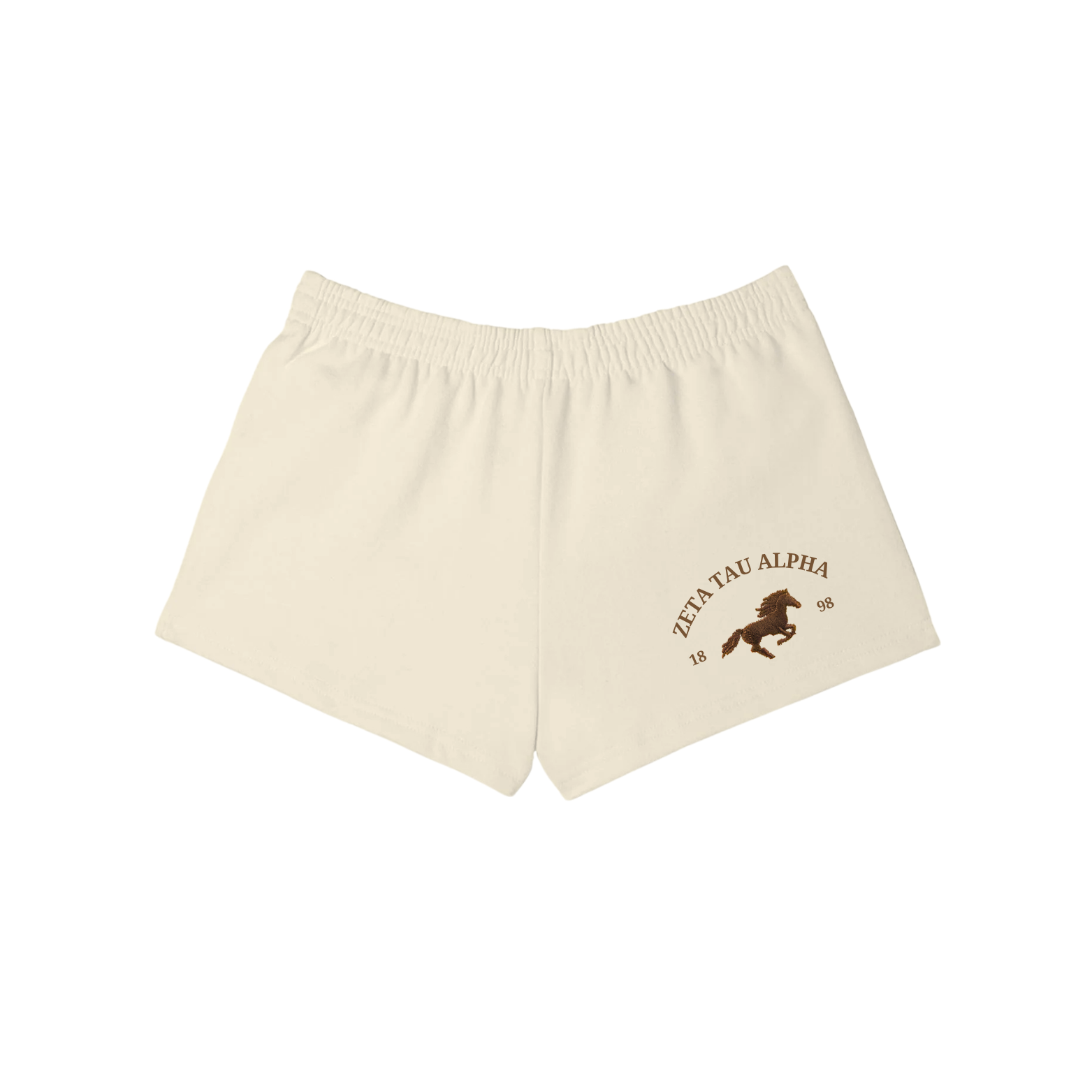 Charleston ZTA - Zeta Tau Alpha Crewneck / Sweatshorts Set (Sand)