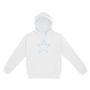 Creighton DZ - Stars & Hearts Hoodie / Cuffed Leg Sweatpants Set (White)