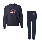 Arizona ADPI - With Love Crewneck / Sweatpants Set (Open Leg or Cuffed Leg)