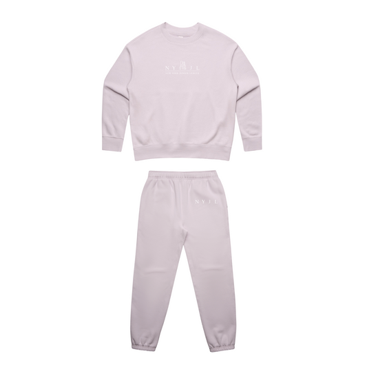 NYJL - Shop & Stroll Heavyweight Crewneck / Sweatpants Set (Orchid)