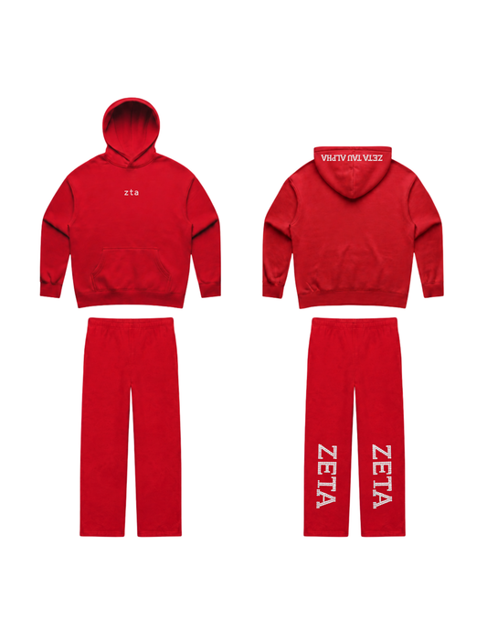 Hoodie Set - Red