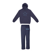 Creighton DZ - Stars & Hearts Hoodie / Relaxed Leg Sweatpants Set (Navy)