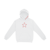 The Sick and Stacked Society - Stay Stacked II Hoodie / Cuffed Leg Sweatpants Set (White/Red)