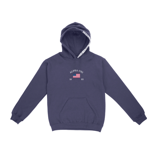 Alpha Chi American Beauty Hoodie (Navy)