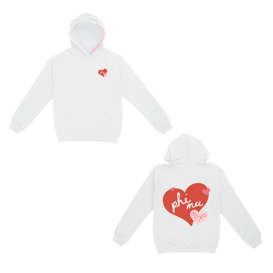Heart Phi Mu Hoodie