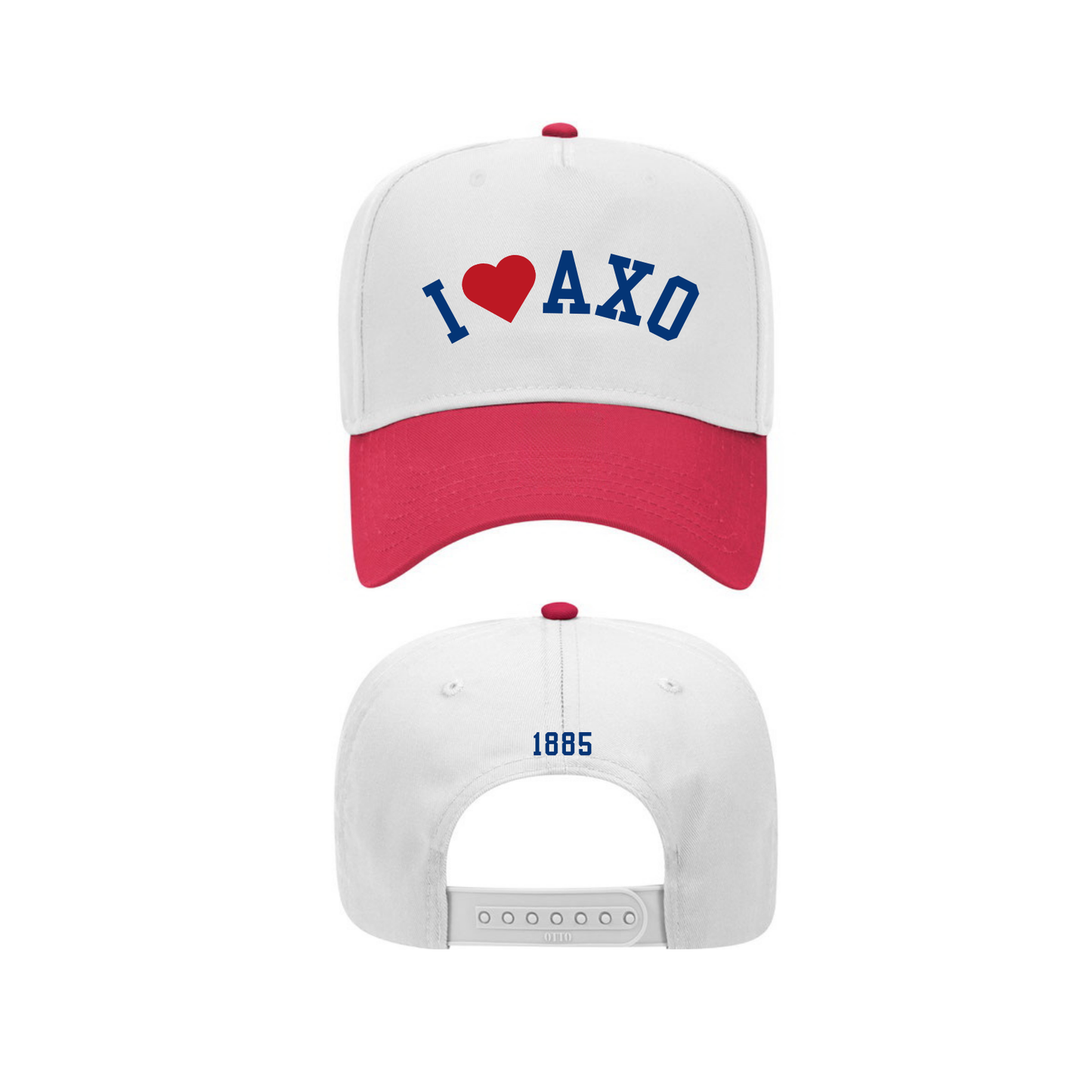 I Heart AXO 1885 Hat - White/Red