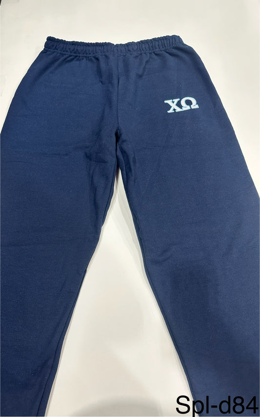 Chi Omega - Sweatpants - Navy - SIZE