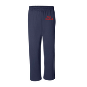 The Sick and Stacked Society - Stay Stacked II Crewneck / Relaxed Leg Sweatpants (Navy w/Red)