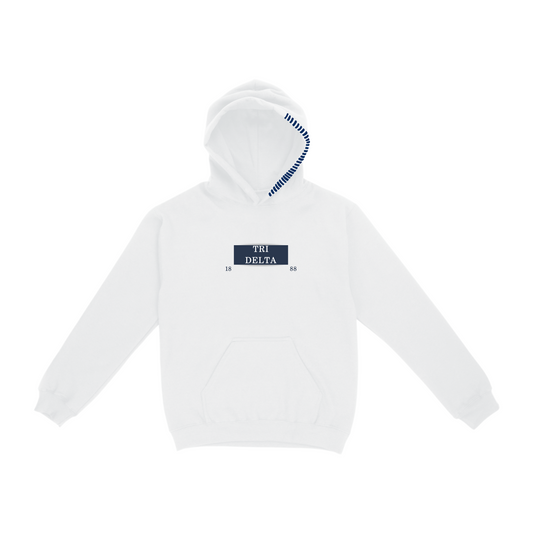 Tri Delta 1888 Hoodie (White)