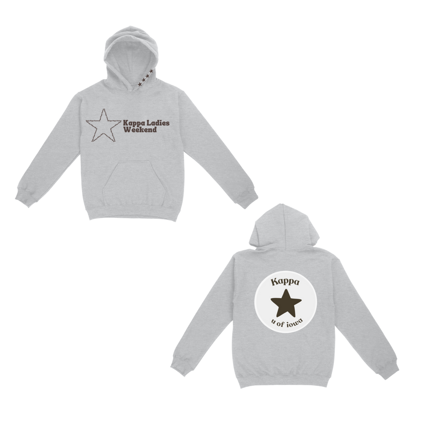 Ladies Weekend Kappa Hoodie (Brown)